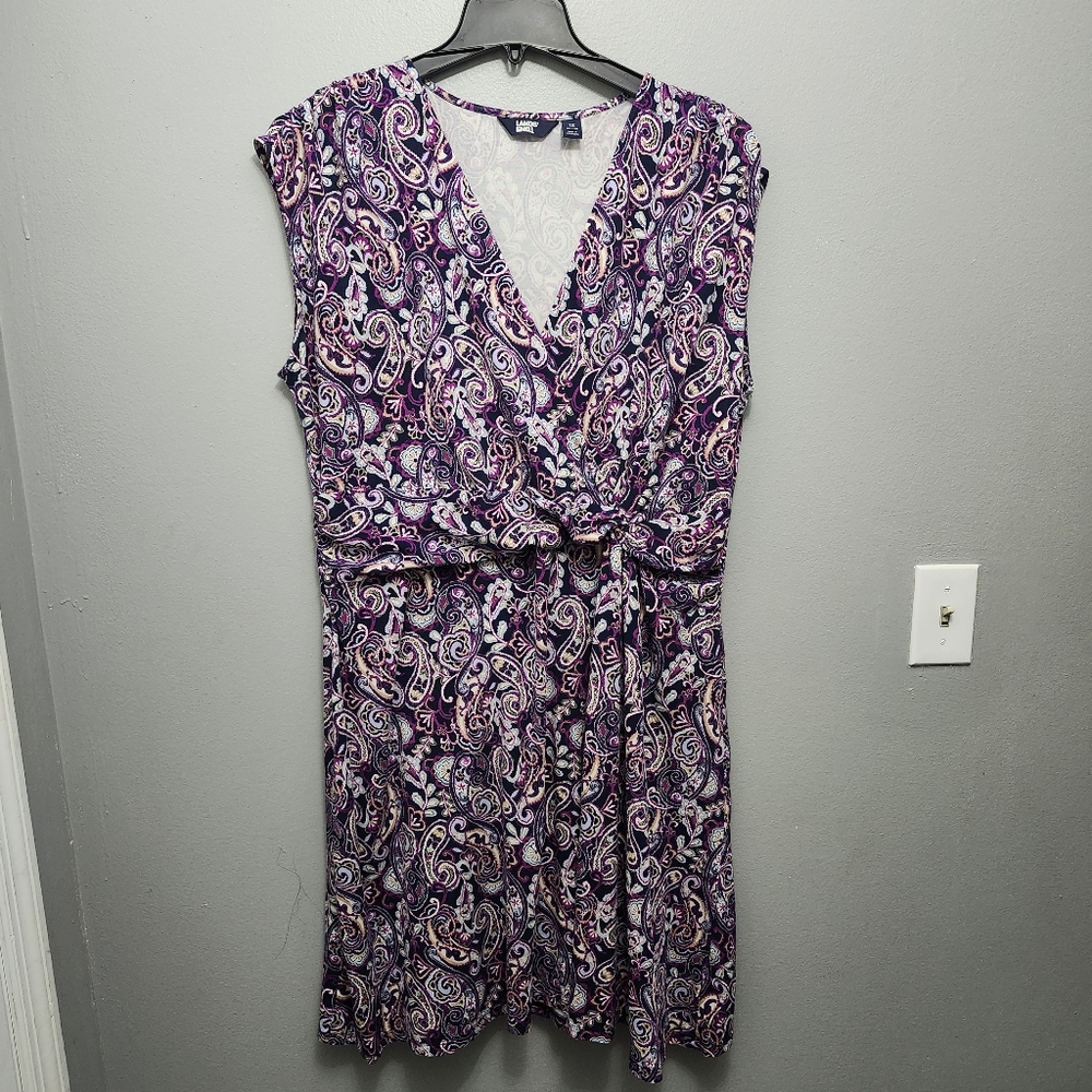 Lands end women's dress size 1X (16-18) purple
